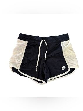 Nike Women's Blue and White Mesh Running Shorts Size Small